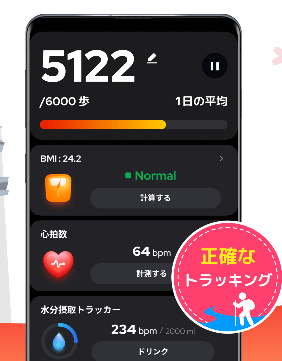 歩数計 - 万歩計