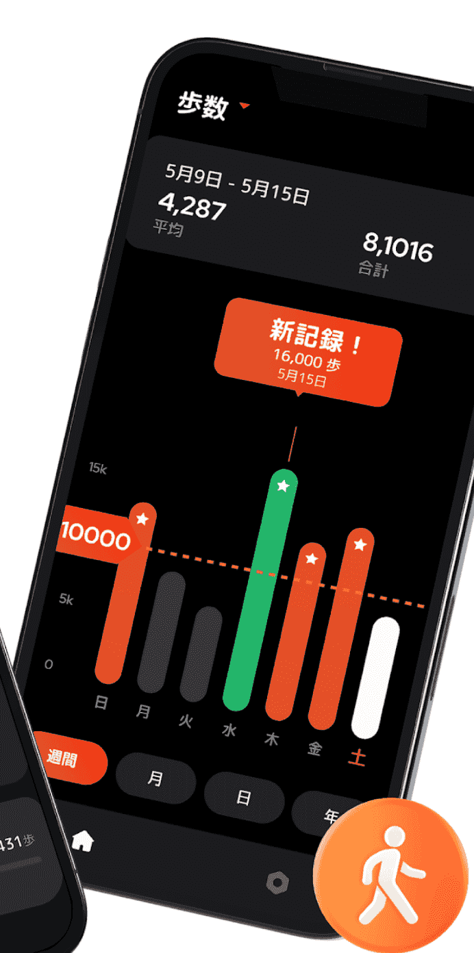 歩数計 - 万歩計